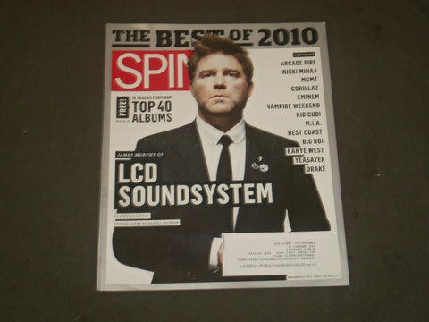 2011 JANUARY/FEBRUARY SPIN MAGAZINE - JAMES MURPHY COVER - GREAT PHOTOS - B 2101