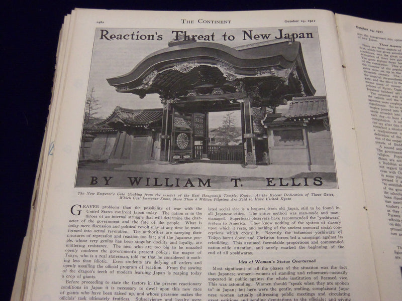 1911 JULY-DECEMBER THE CONTINENT MAGAZINE BOUND VOLUME - NICE ADS - KD 3382