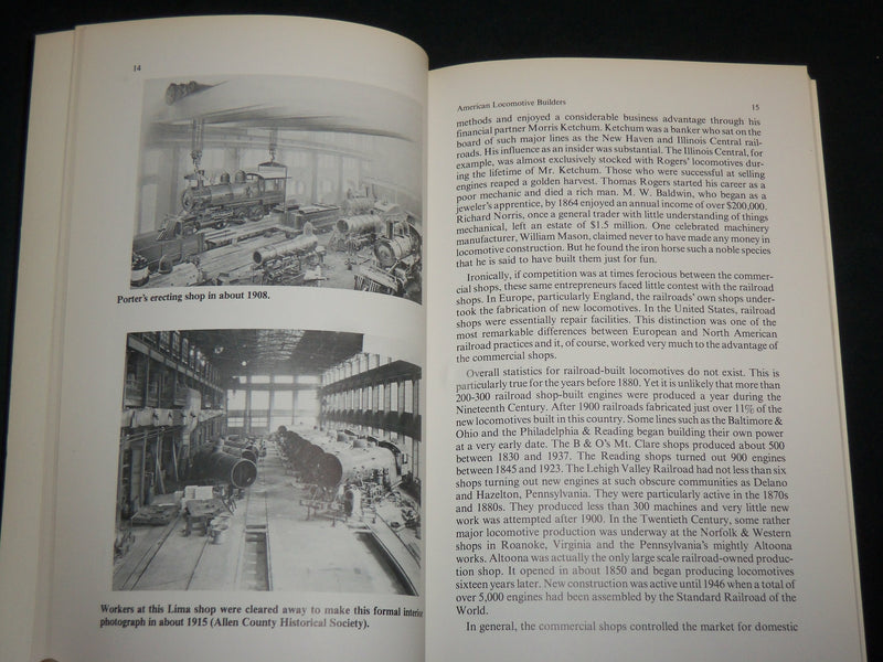 1982 AMERICAN LOCOMOTIVE BUILDERS IN THE STEAM ERA SOFTCOVER BOOK - KD 7111