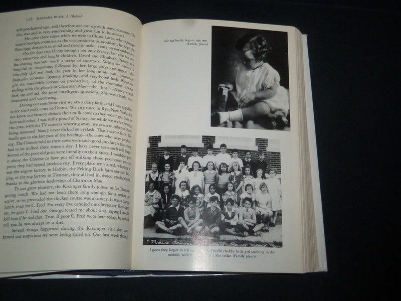 1994 BARBARA BUSH A MEMOIR SIGNED BOOK - FIRST EDITION - HARDCOVER - KD 5511