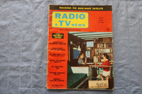1957 JULY RADIO & TV NEWS MAGAZINE - MAN-MADE SALETLLITE COVER - ST 1005C