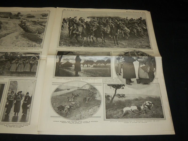1915 FEBRUARY 28 NEW YORK TIMES PICTURE SECTION - BLENHEIM PALACE - NP 5466
