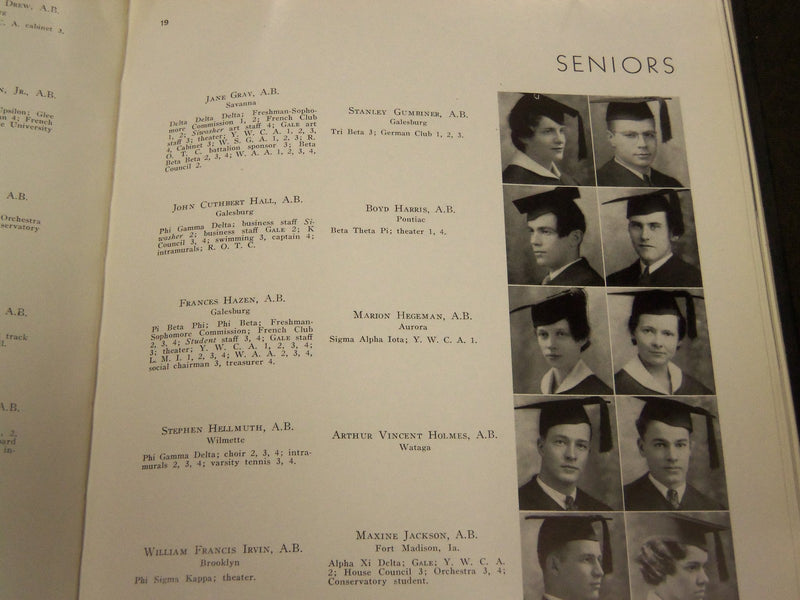 1935 THE GALE KNOX COLLEGE YEARBOOK VOLUME NO. 44 - GALESBURG ILLINOIS - YB 886