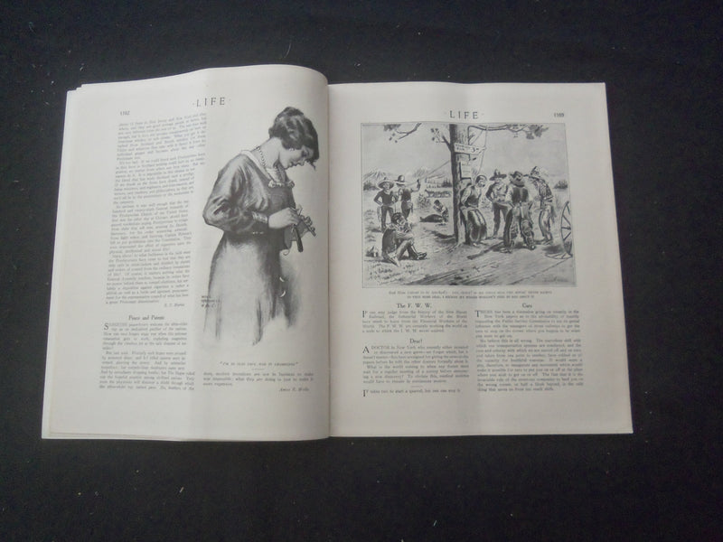 1914 JUNE 18 LIFE MAGAZINE - A MODERN REPRODUCTION OF AN ENGLISH ANTIQUE- L 759L