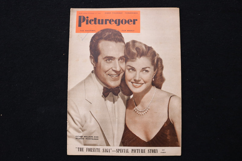 1950 FEB 11 PICTUREGOER MAGAZINE-ESTHER WILLIAMS-RICARDO MONTALBAN COVER-E 25989