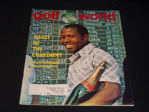 1976 MAY 21 GOLF WORLD MAGAZINE - VINCENT TSHABALALA FRONT COVER - E 6778