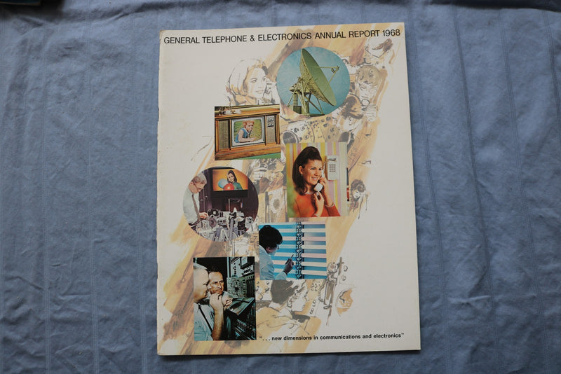 1957-1969 GERNERAL TELEPHONE & ELECTRONICS ANNUAL REPORTS - LOT OF 8 - K 3211