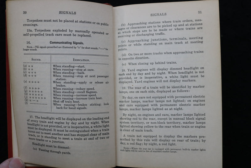 1944-1956 N.Y. CENTRAL SYSTEM RULES OF THE OPERATION DEPARTMENT-LOT OF 3- O 3679