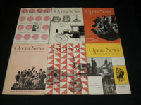 1951 OPERA NEWS MAGAZINE LOT OF 19 DIFFERENT ISSUES - O 2805H
