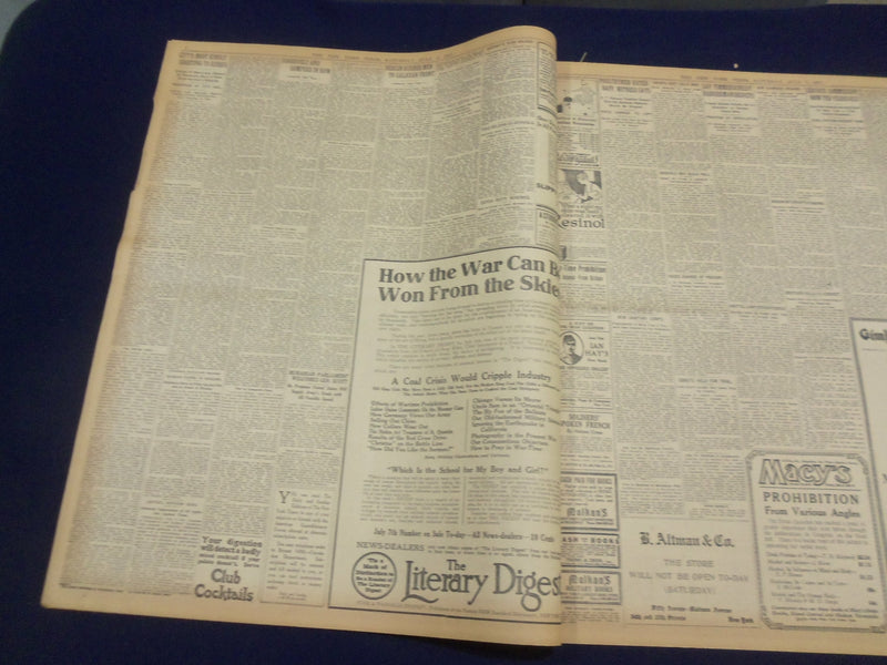1917 JULY 7 NEW YORK TIMES - TWO U-BOAT ATTACKS - NT 9297