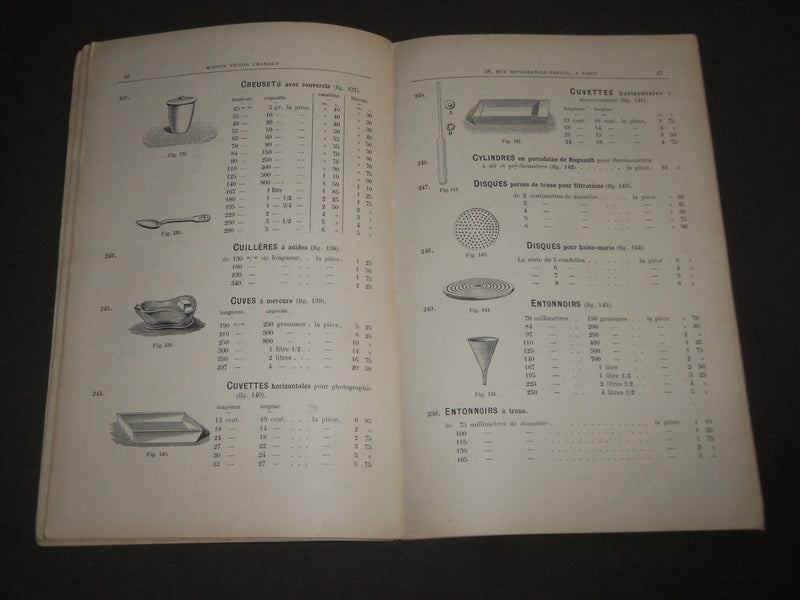 1900 VICTOR CHABAUD FRENCH CATALOGUE ILLUSTRÉ DE VERRERIE - FR 632