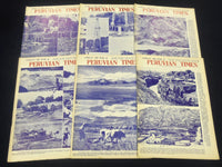 1960-1961 ANDEAN AIR MAIL & PRUVIAN TIMES MAGAZINE LOT OF 12 - NICE ADS - O 2205