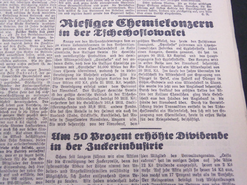 1935-1938 SOLIDARITAT SOLIDARITY NEWSPAPER LOT OF 23 ISSUES - GERMAN - UP 83