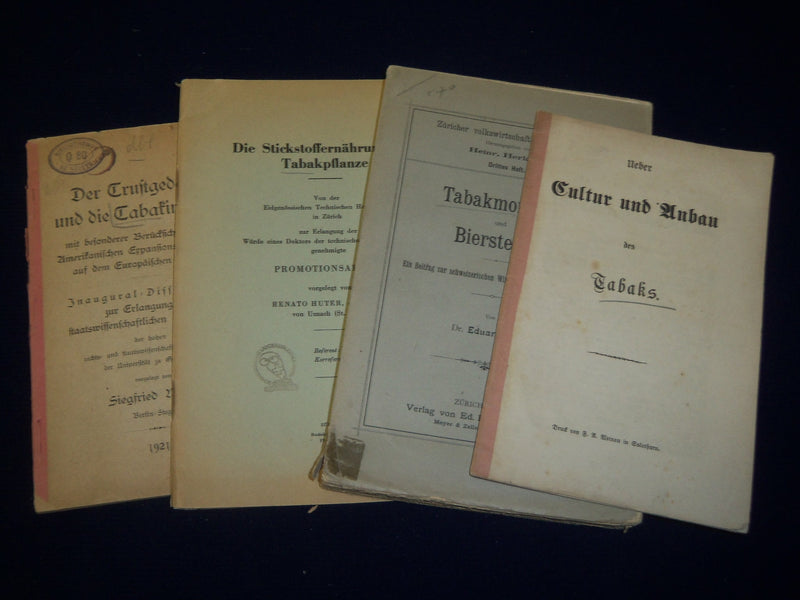 1800'S-1947 GERMAN TABAK PERIODICALS LOT OF 4 DIFFERENT - SOFTCOVER - O 3086L