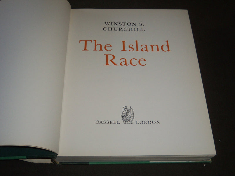 1964 THE ISLAND RACE BY WINSTON CHURCHILL HARDCOVER BOOK - I 458