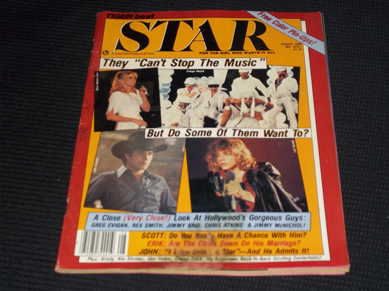 1980 AUGUST TIGER BEAT STAR MAGAZINE - THE VILLIAGE PEOPLE FRONT COVER - E 16021
