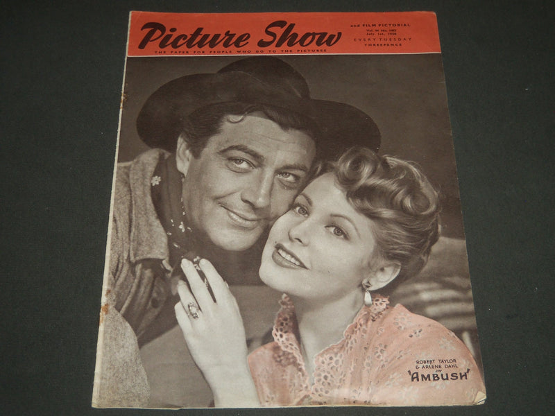 1950 JULY 1 PICTURE SHOW MAGAZINE - ROBERT TAYLOR & ARLENE DAHL COVER - ST 4756