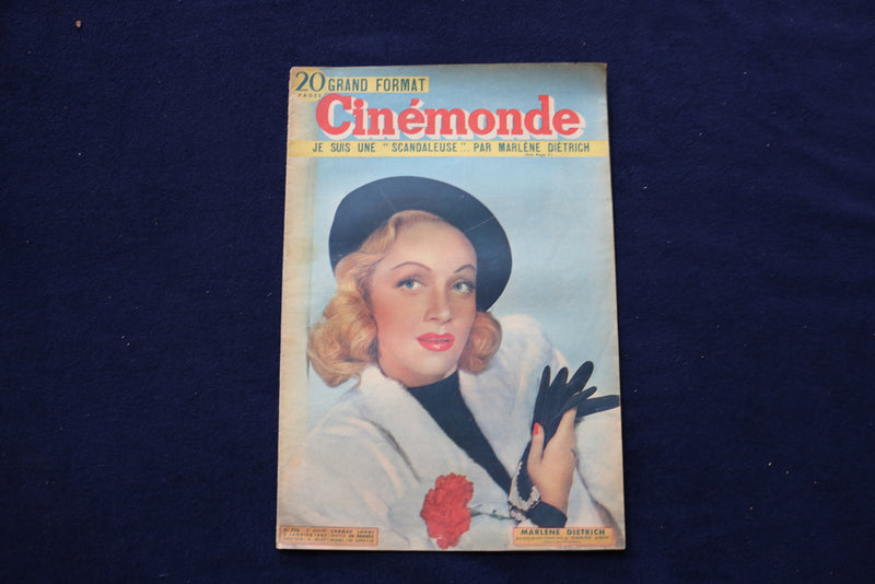 1949 JAN 3 CINEMONDE MAGAZINE - MARLENE DIETRICH-DEVLEYNE KEYES COVER - E 23955