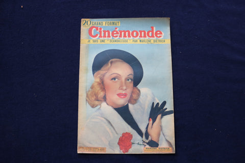 1949 JAN 3 CINEMONDE MAGAZINE - MARLENE DIETRICH-DEVLEYNE KEYES COVER - E 23955
