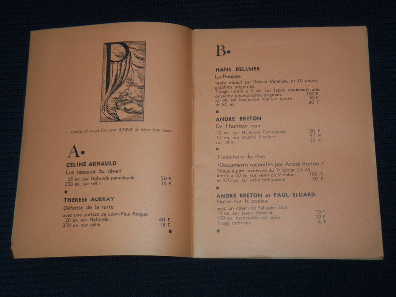1938 CATALOGUE GENERAL DES EDITIONS G. L. M. - PARIS - FRENCH - J 7964