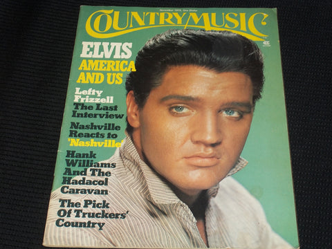 1975 NOVEMBER COUNTRY MUSIC MAGAZINE - ELVIS FRONT COVER - E 3860