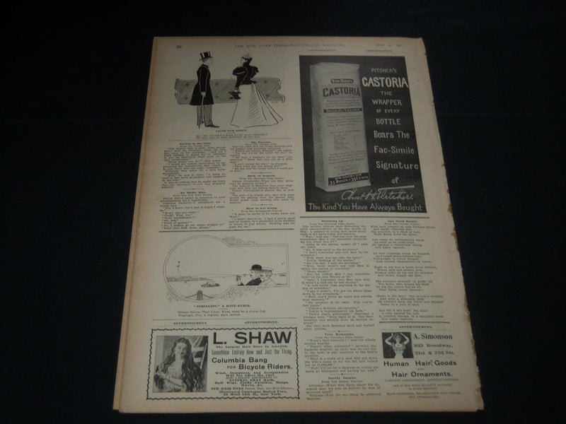1897 JULY 3 NEW YORK TIMES ILLUSTRATED MAGAZINE - CHARLES WILLIAM ELIOT- NP 3871