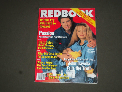 1993 FEBRUARY REDBOOK MAGAZINE - JOHN TRAVOLTA & KELLY PRESTON COVER - SP 6015