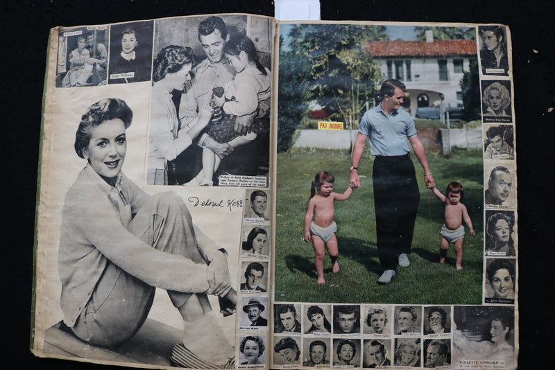 MOVIE STARS SCRAPBOOK - ROBERT WAGNER - ELVIS PRESLEY - MARILYN MONROE - E 24909