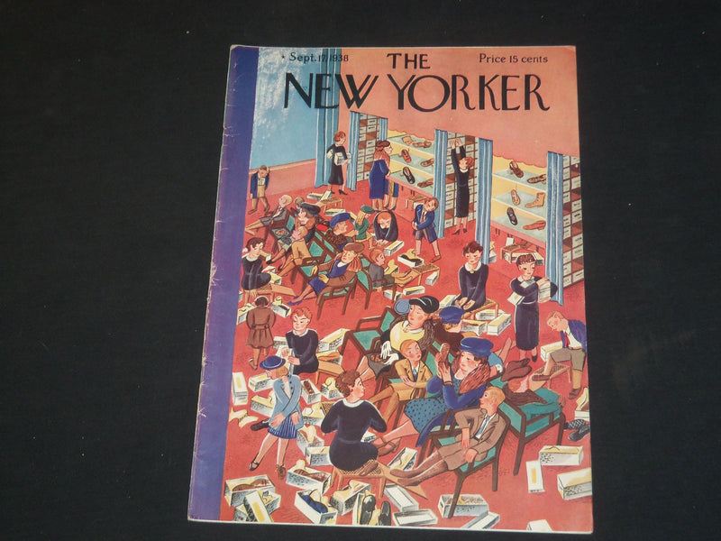 1938 SEPTEMBER 16 THE NEW YORKER MAGAZINE - ILLUSTRATED COVER - NY 18