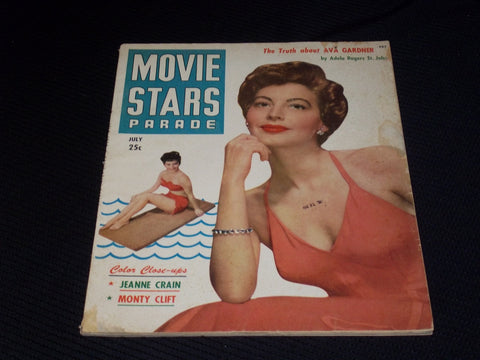 1950 JULY MOVIE STARS PARADE MAGAZINE - AVA GARDNER FRONT COVER - E 1413
