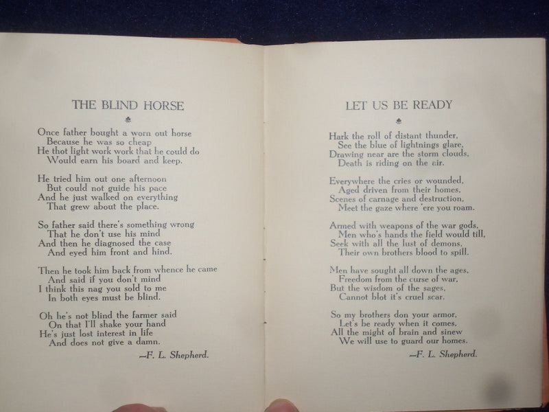 1930'S HIS BOOK BY FRANK SHEPPARD - J 9483