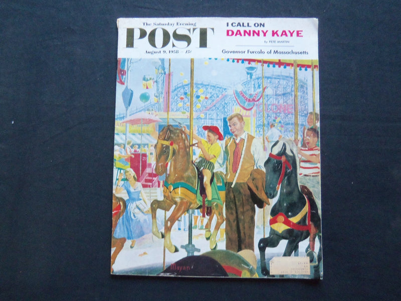 1958 AUG 9 THE SATURDAY EVENING POST MAGAZINE - I CALL ON DANNY KAYE - SP 2194