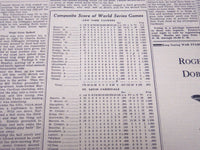 1942 WORLD SERIES YANKEES DEFEAT CARDINALS 4-1 NEW YORK TIMES NEWSPAPER LOT OF 4