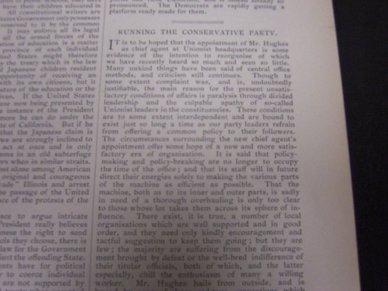 1907 SATURDAY REVIEW 2 BOUND VOLUMES - COMPLETE YR- PUBLISHED IN LONDON - R 1094