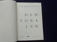 1978 NEW YORK JEW HARDCOVER BOOK BY ALFRED KAZIN - KD 8390