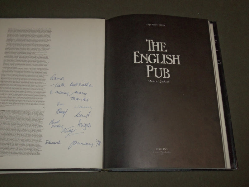 1976 THE ENGLISH PUB BY MICHAEL JACKSON HARDCOVER BOOK - I 1305