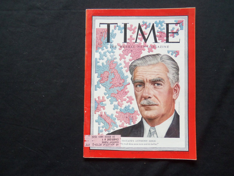 1952 FEBRUARY 11 TIME MAGAZINE - ANTHONY EDEN - T 1317