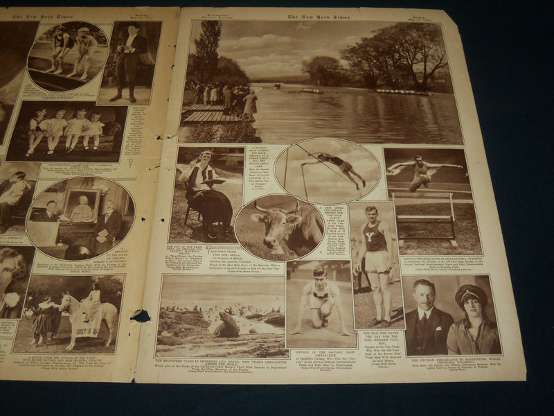 1927 MAY 29 NEW YORK TIMES ROTO PICTURE SECTION - CHARLES LINDBERGH - NT 9398