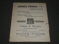 1890 APRIL 25 LYCEUM THEATRE PROGRAM - THE RIVALS JOSEPH JEFFERSON - J 2413
