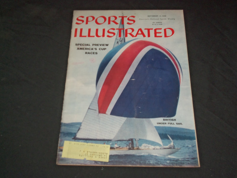 1958 SEPTEMBER 15 SPORTS ILLUSTRATED MAGAZINE - AMERICA'S CUP RACES - SP 8896