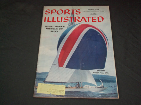 1958 SEPTEMBER 15 SPORTS ILLUSTRATED MAGAZINE - AMERICA'S CUP RACES - SP 8896