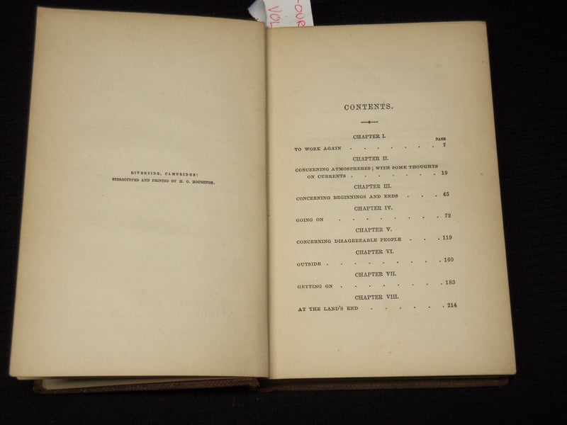 1863 THE EVERY DAY PHILOSOPHER VOLUME - EARLY POSTAGE STAMPS INSIDE - KD 6132L