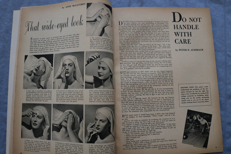 1946 AUGUST WOMAN'S DAY MAGAZINE - GREAT COVER, ARTICLES & ADS - ST 1000R