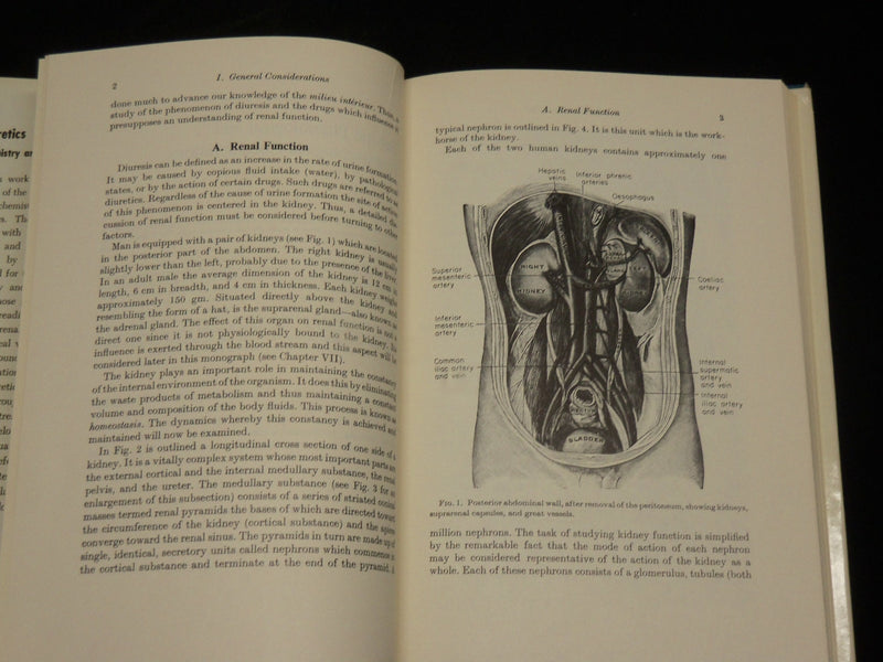 1963 DIURETICS CHEMISTRY AND PHARMACOLOGY BOOK BY GEORGE DESTEVENS - KD 2765F
