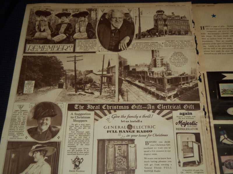 1930 DECEMBER 14 PITTSBURGH SUN TELEGRAPH GRAVURE - WINTER AT QUEBEC - NT 9592