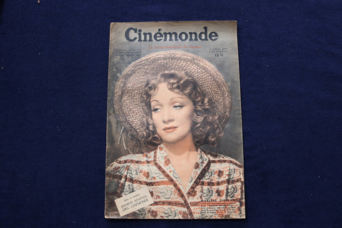 1946 OCT 1 CINEMONDE MAGAZINE - MARLENE DIETRICH - GIL ROLAND COVER - E 23957