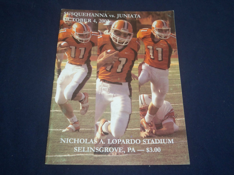 2002 OCT 4 JUNIATA COLLEGE AT SUSQUEHANNA UNIVERSITY FOOTBALL PROGRAM - ST 880J