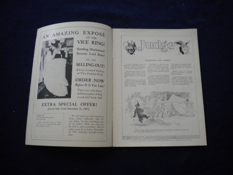 1927 JULY 9 JUDGE MAGAZINE - SHAPE AHOY! - B 436C