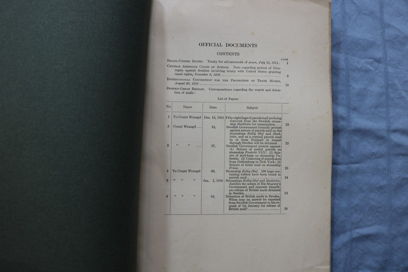 1917 JANUARY AMERICAN JOURNAL OF INTERNATIONAL LAW - SUPPLEMENT - K 2978