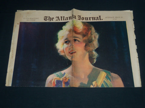1930 MAY 25 ATLANTIC JOURNAL ROTO SECTION - GIRL GRADUATE OF 30 - NP 3886